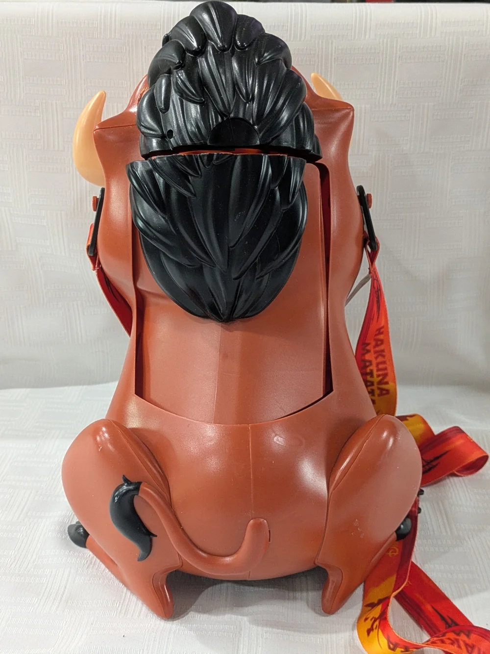 Disney Parks The Lion King Pumbaa Popcorn Bucket Bucket w/ Lanyard - Hakuna Mata